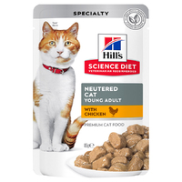 Hill's Neutered Cat Young Adult Chicken Pouch 85g