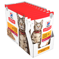 Hill's Adult Cat Chicken Wet Food Pouches 12x85g