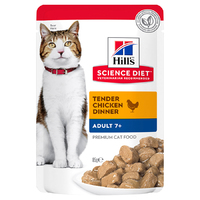 Hill's Adult 7+ Senior Cat Chicken Pouch 85g
