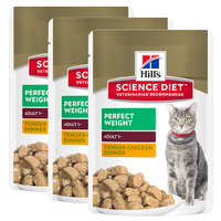 Hill's Adult Cat Perfect Weight Chicken Pouches 3x85g