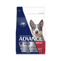 Advance Adult Healthy Weight Medium Breed Dry Dog Food 2.5kg
