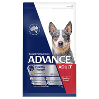 Advance Adult Healthy Weight Medium Breed Dry Dog Food 13kg