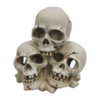 3 Skull Cave Ornament