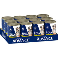 Advance Puppy All Breed Wet Dog Food Chicken & Rice Can 12x 410g