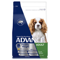 Advance Adult Healthy Weight Small Breed Dry Dog Food 2.5kg