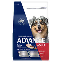 Advance Adult Medium Breed Dry Dog Food Turkey with Rice 3kg