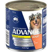 Advance Adult All Breed Wet Dog Food Casserole & Chicken 700g