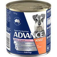 Advance Adult All Breed Wet Dog Food Chicken & Salmon 700g
