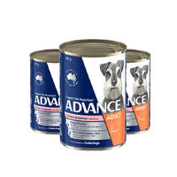 Advance Adult All Breed Wet Dog Food Chicken & Salmon 3x 400g