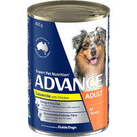 Advance Adult All Breed Wet Dog Food Casserole & Chicken 400g