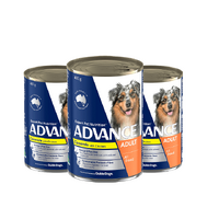 Advance Adult All Breed Wet Dog Food Casserole & Chicken 3x 400g