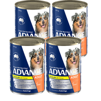 Advance Adult All Breed Wet Dog Food Casserole & Chicken 4x 400g