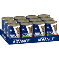 Advance Adult All Breed Wet Dog Food Casserole with Lamb 12x 400g