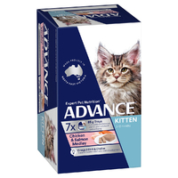 Advance Kitten Wet Cat Food Chicken & Salmon Medley 7x 85g