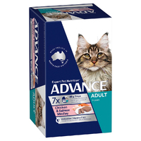 Advance Adult Wet Cat Food Chicken & Salmon Medley 7x 85g