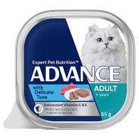 Advance Adult Wet Cat Food with Delicate Tuna 85g