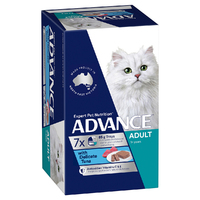Advance Adult Wet Cat Food with Delicate Tuna 7x 85g