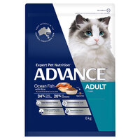 Advance Adult Dry Cat Food Ocean Fish with Rice 6kg