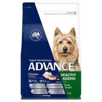 Advance Healthy Ageing Dog Food Small Breed Chicken & Rice 3kg