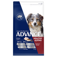 Advance Healthy Aging Medium Breed Dog Food Chicken & Rice 15kg