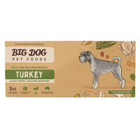 Big Dog Turkey Raw Food for Dogs 3kg