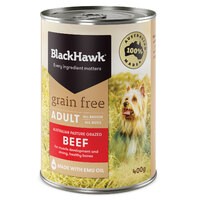 Black Hawk Can Dog Grain Free Beef 400g