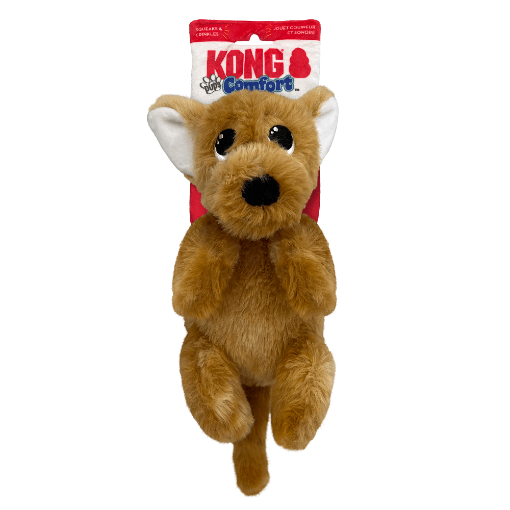 KONG Comfort Pups Peanut Dog Toy Small KONG Plush Toys