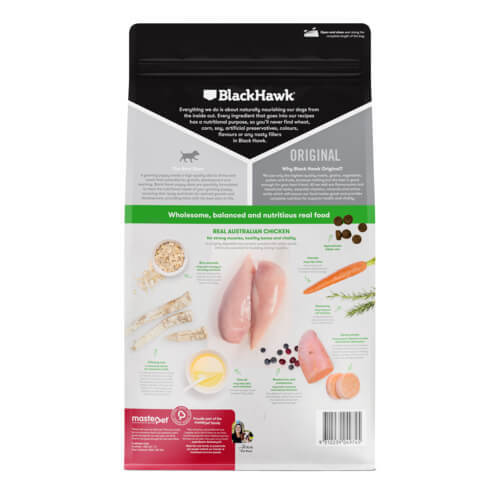Black hawk dog food chicken and rice sale