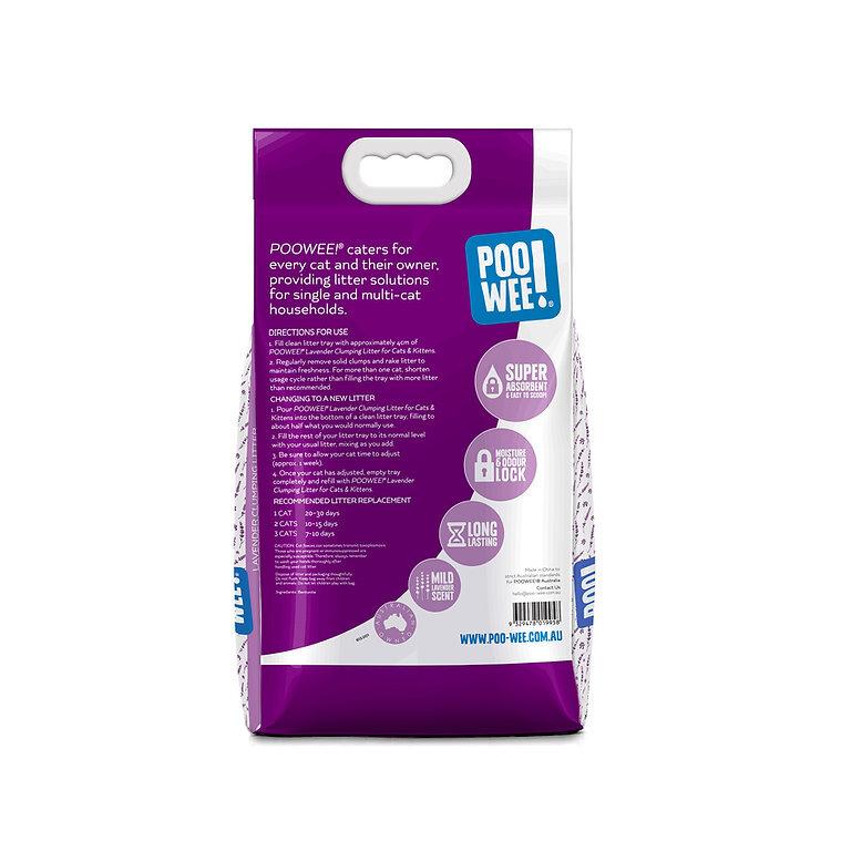 Poowee cat litter 15kg deals