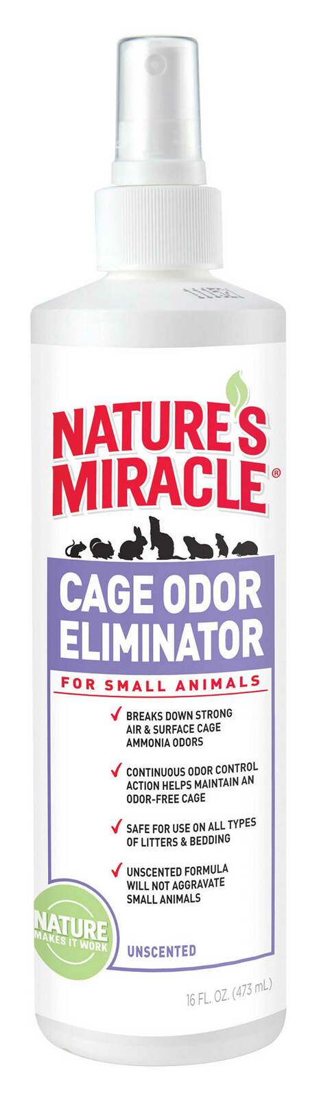 nature's miracle cage odor eliminator for small animals