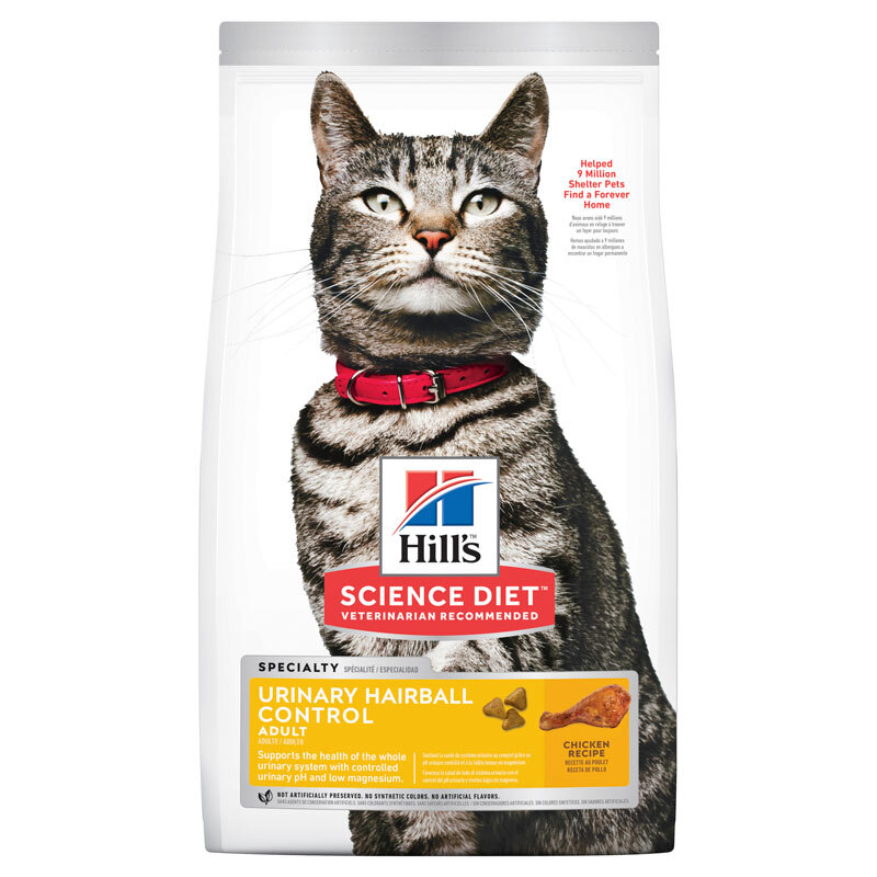 Hills Cat Urinary Hairball Control 3.17kg Hills Science Diet