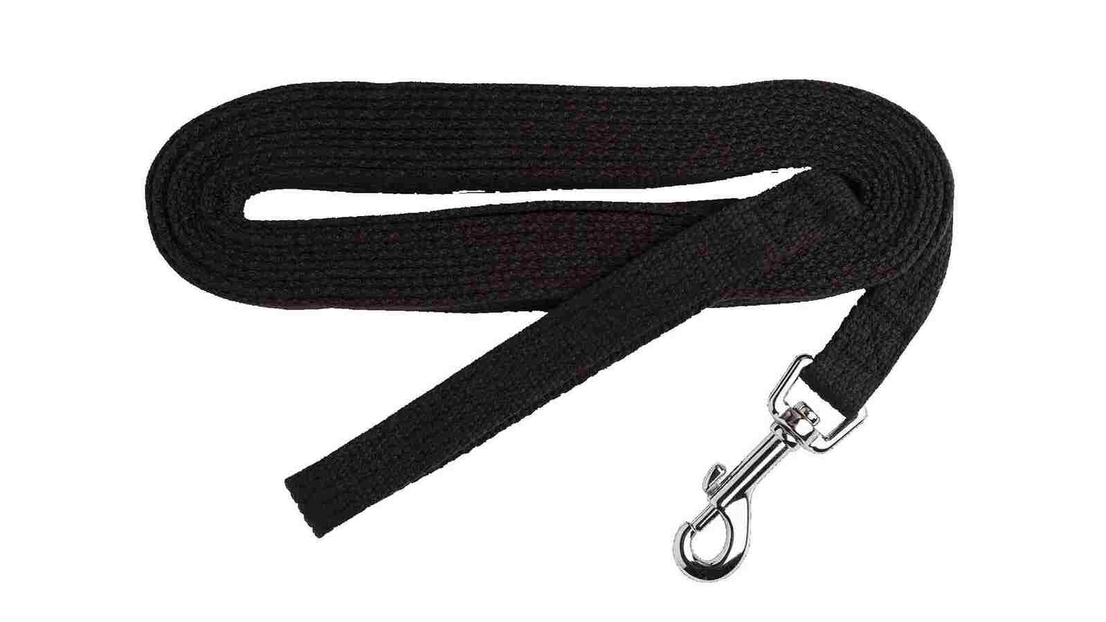 Beau Pets Webbing Dog Training Lead Black 20mm x 5m