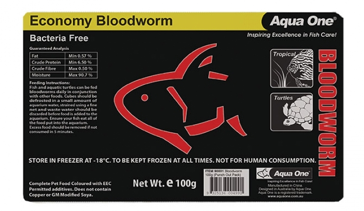 Aqua One Economy Bloodworm 100g