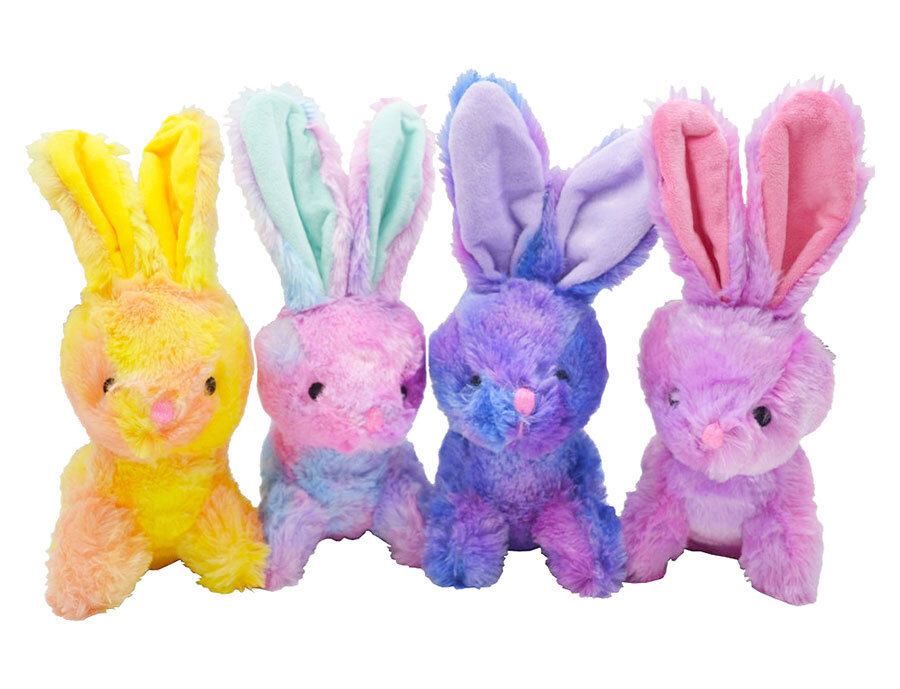 Plush Tie Dye Bunny (each) - Prestige Pet