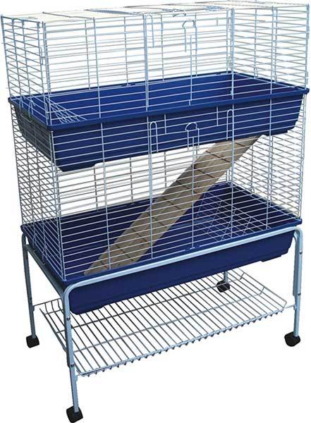 double level guinea pig cage