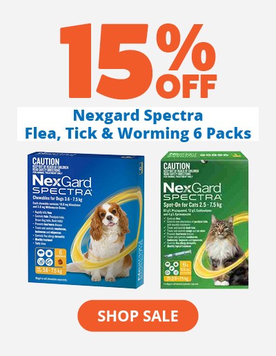 15% off Nexgard Spectra Flea Tick & Worming