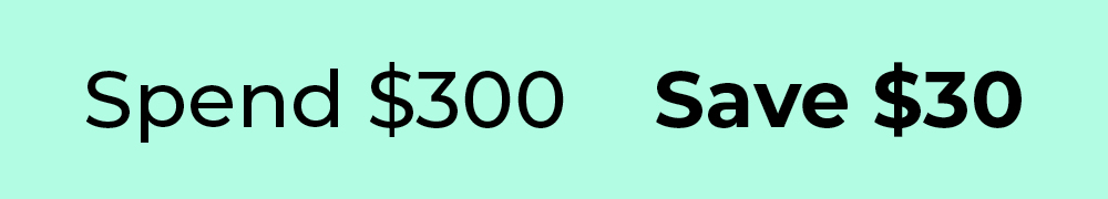 afterpay sale spend $300 save $30