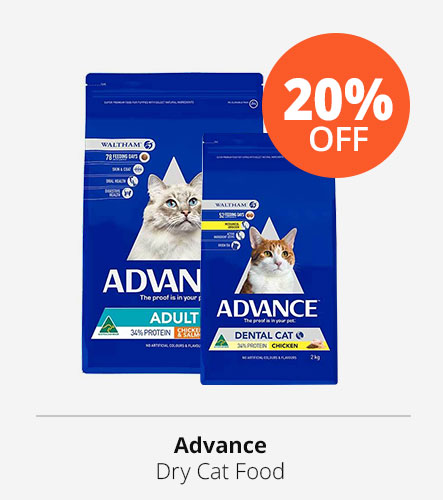 20% off advance cat dry food
