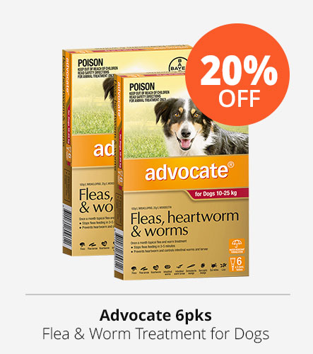 20% off advocate for dogs