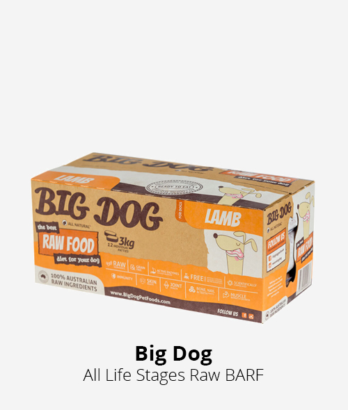 big dog raw dog food barf