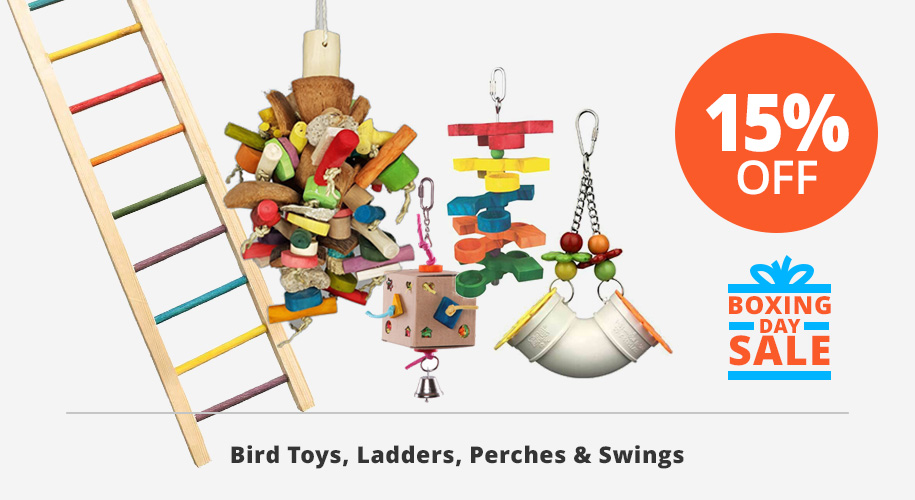 15% off all bird toys