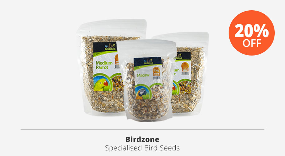 birdzone specialised bird seeds 20% off