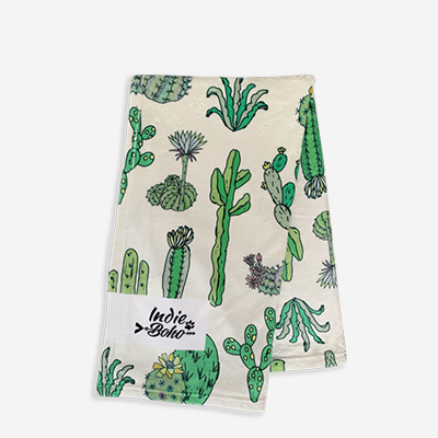 other dog bedding, indie boho blanket cactus