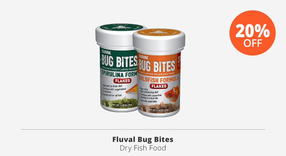fluval bug bites 20% off