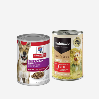 wet cat food cans