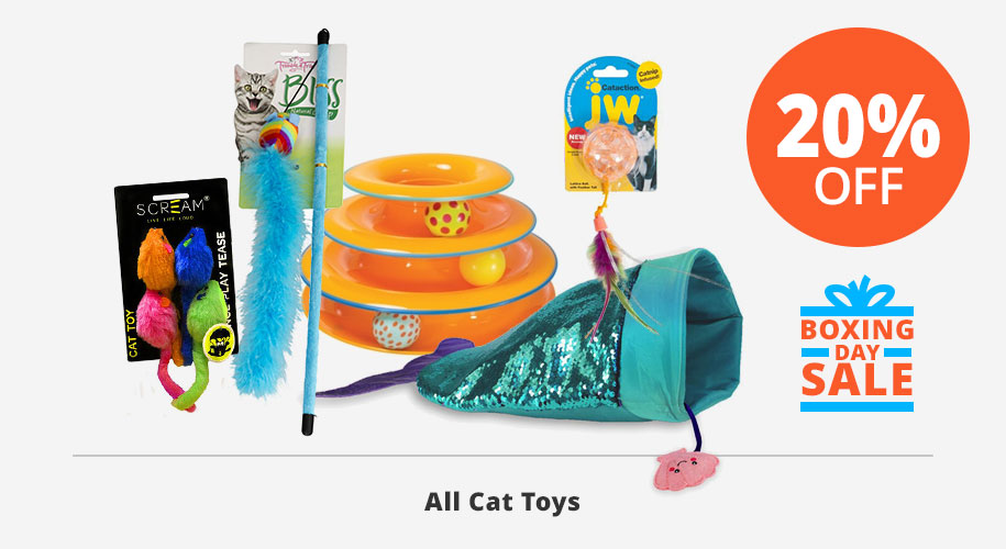 20% off all cat toys