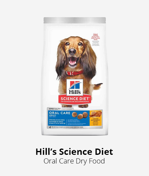 hill's science diet dry dog food oral care