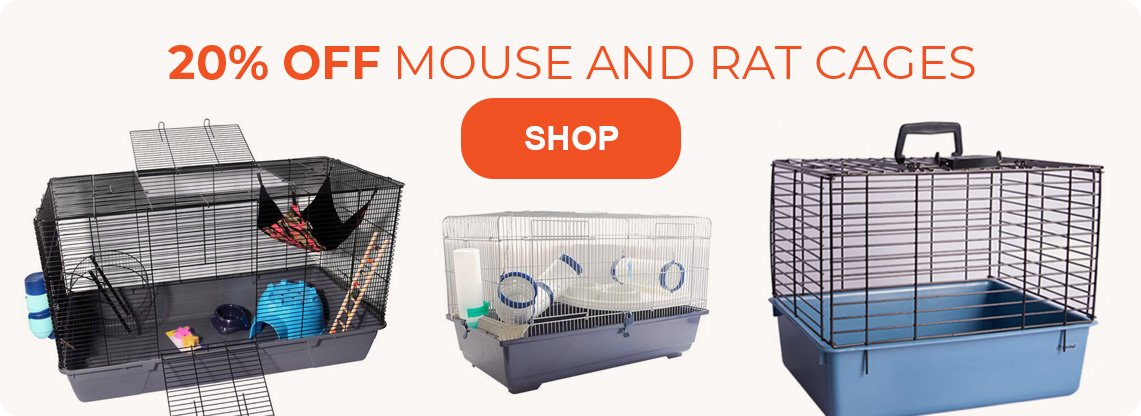 20% off Mouse and Rat Cages