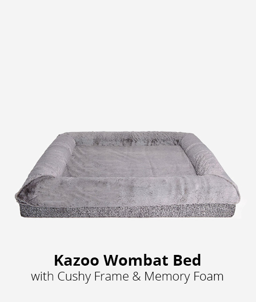 kazoo wombat bed - with cushy frame & memory foam
