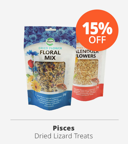 15% off pisces dried lizard treats